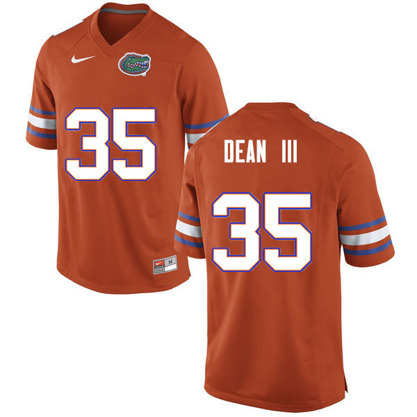 Men #35 Trey Dean III Florida Gators College Football Jerseys Sale-Orange